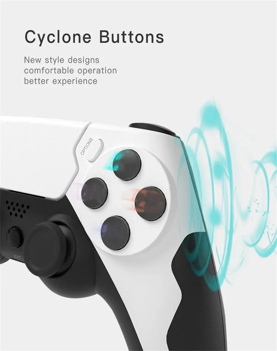 Wireless Gamepad P48 with Six Axis Gyroscope Game Controller For PS4 PS3 Console Dual Vibration PC Joystick
