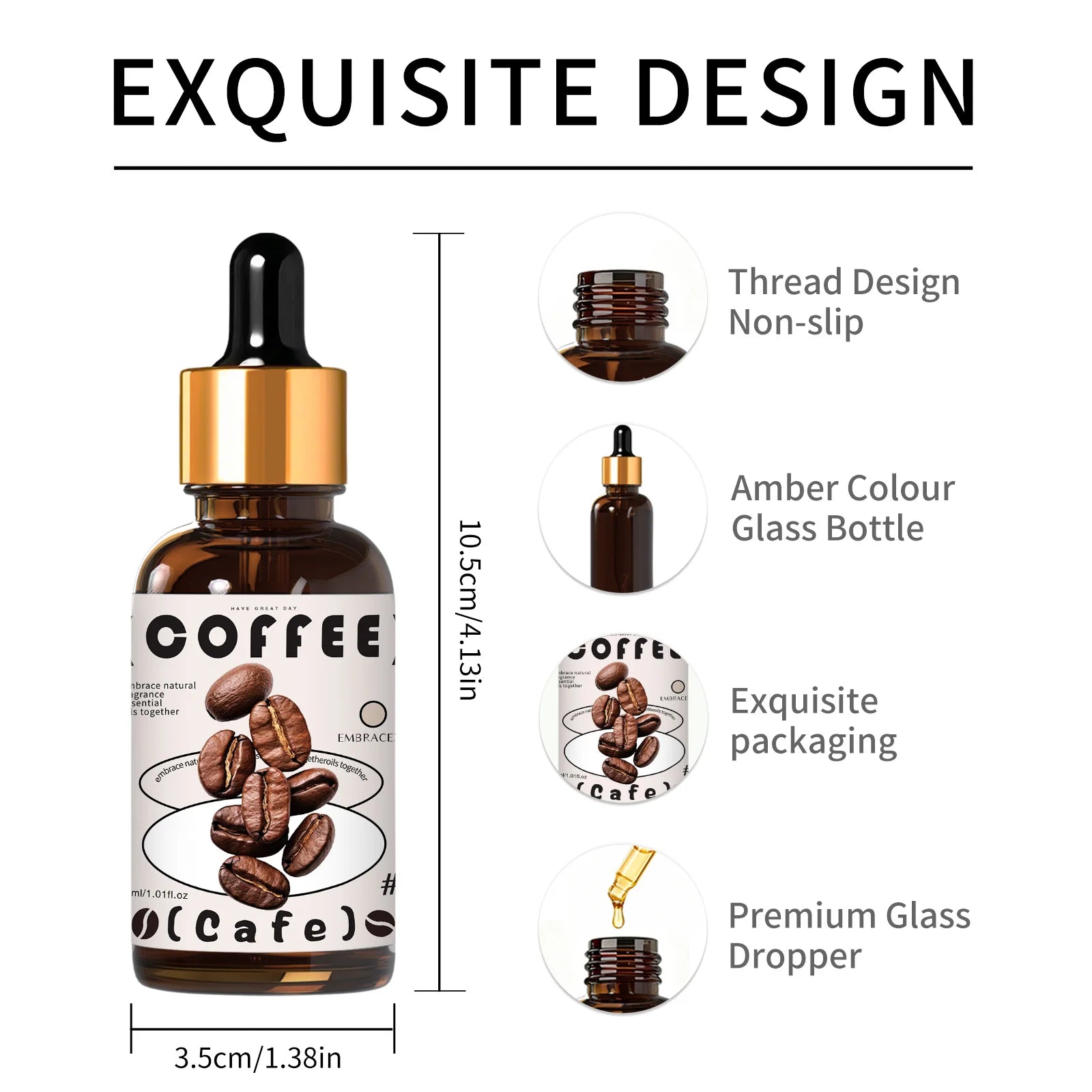 30ml Coffee Essential Oil  For Diffusers Candles Making Gift To Friends Sweet Scent Aromatherapy
