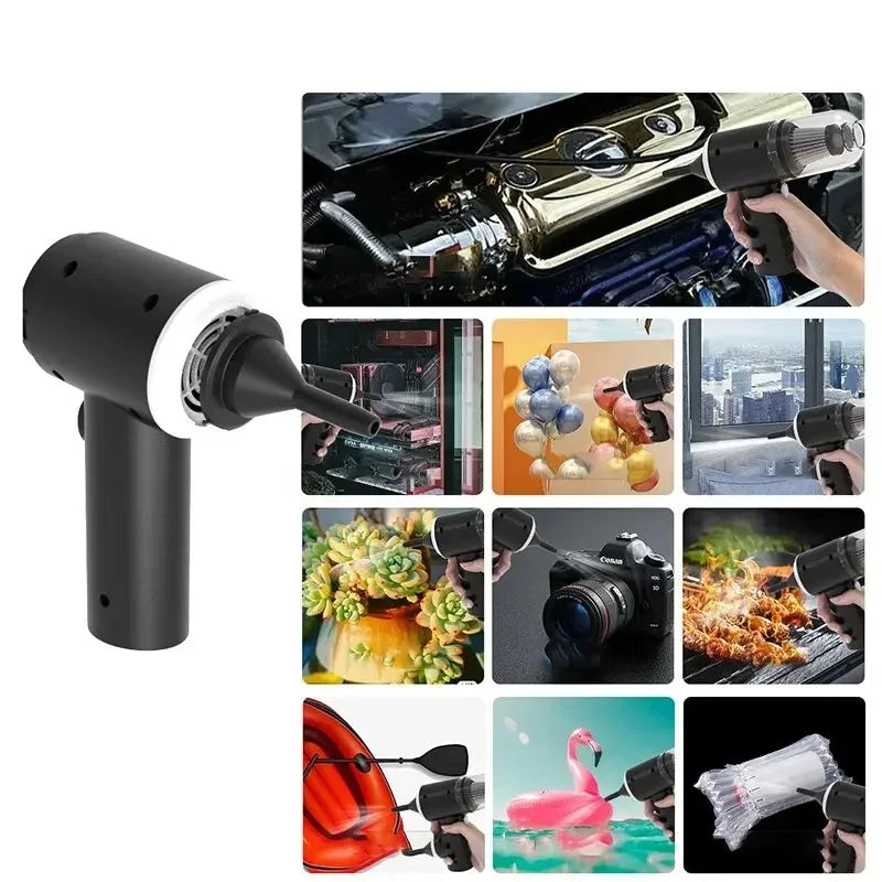 9000Pa Portable Wireless Car & Home Vacuum Cleaner