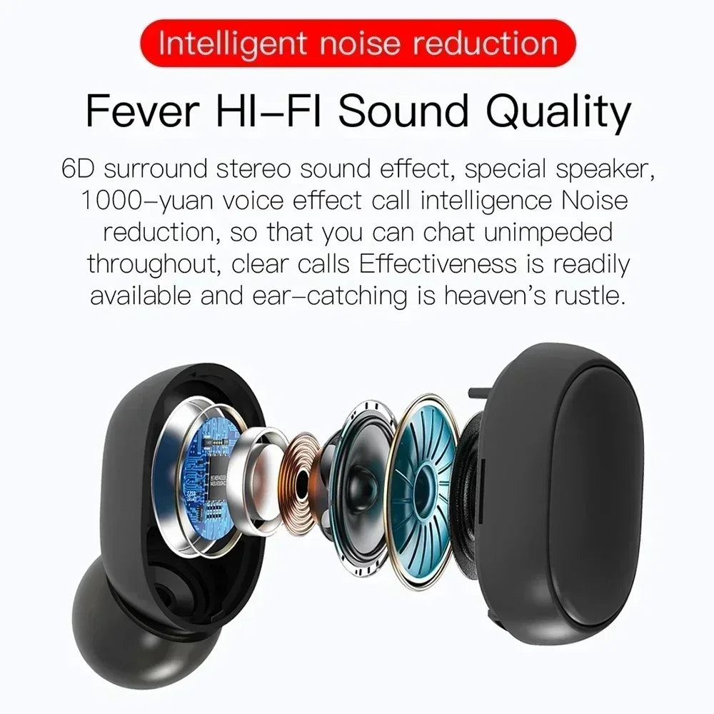 E6S TWS Wireless Bluetooth Earbuds with Smart Microphone