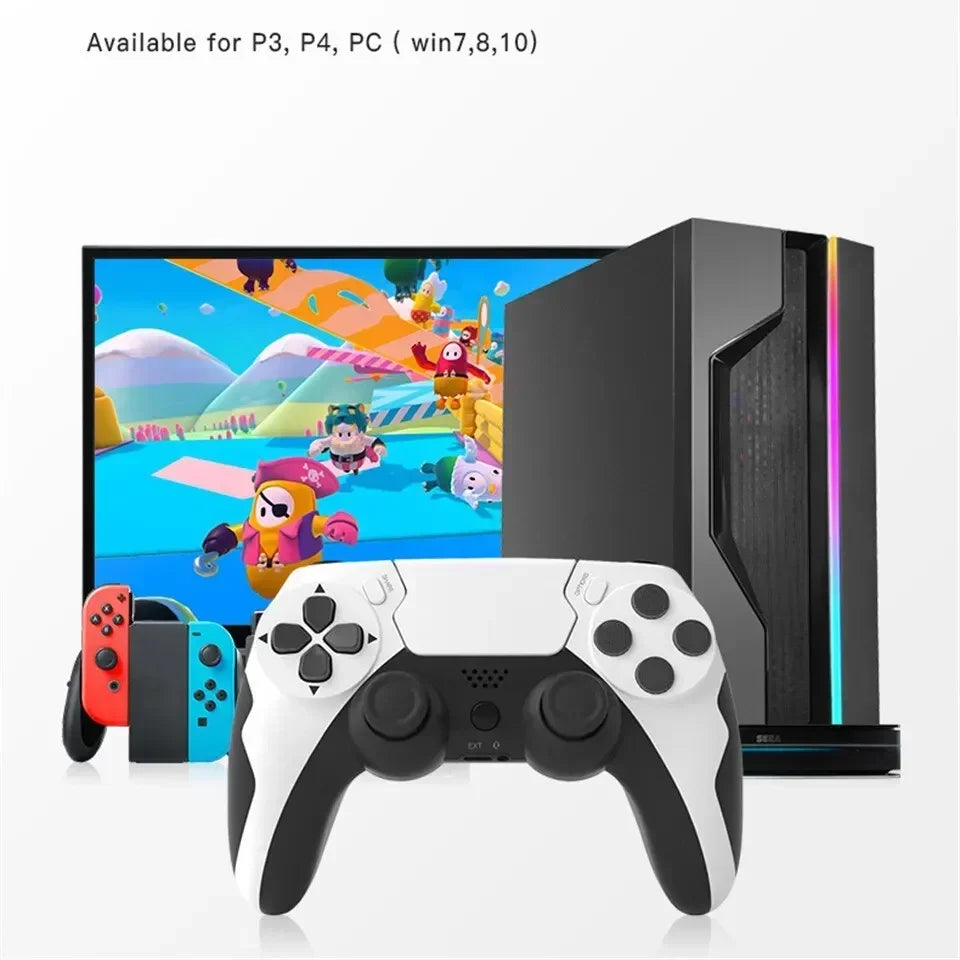 Wireless Gamepad P48 with Six Axis Gyroscope Game Controller For PS4 PS3 Console Dual Vibration PC Joystick