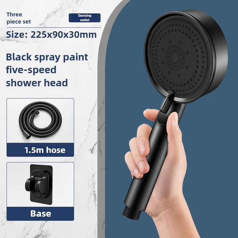 5-Mode Water-Saving Handheld Shower Head Set