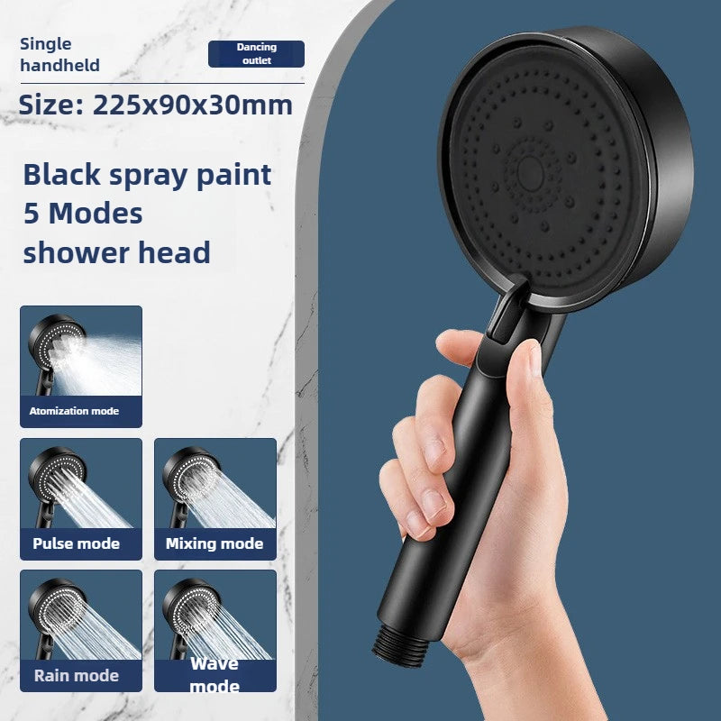 5-Mode Water-Saving Handheld Shower Head Set