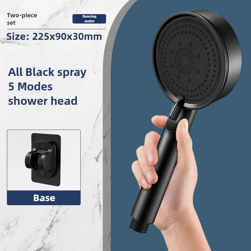 5-Mode Water-Saving Handheld Shower Head Set