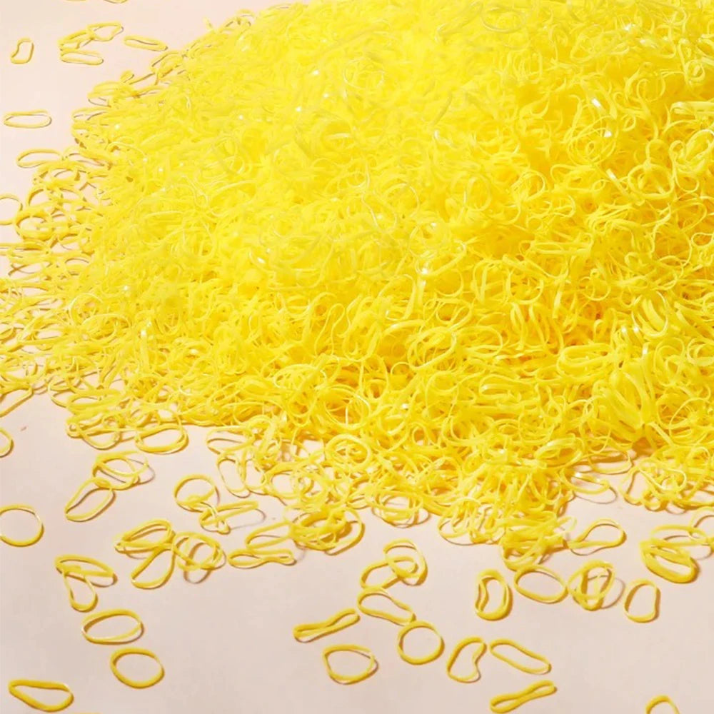 Bulk Colorful Disposable Elastic Hair Ties Set