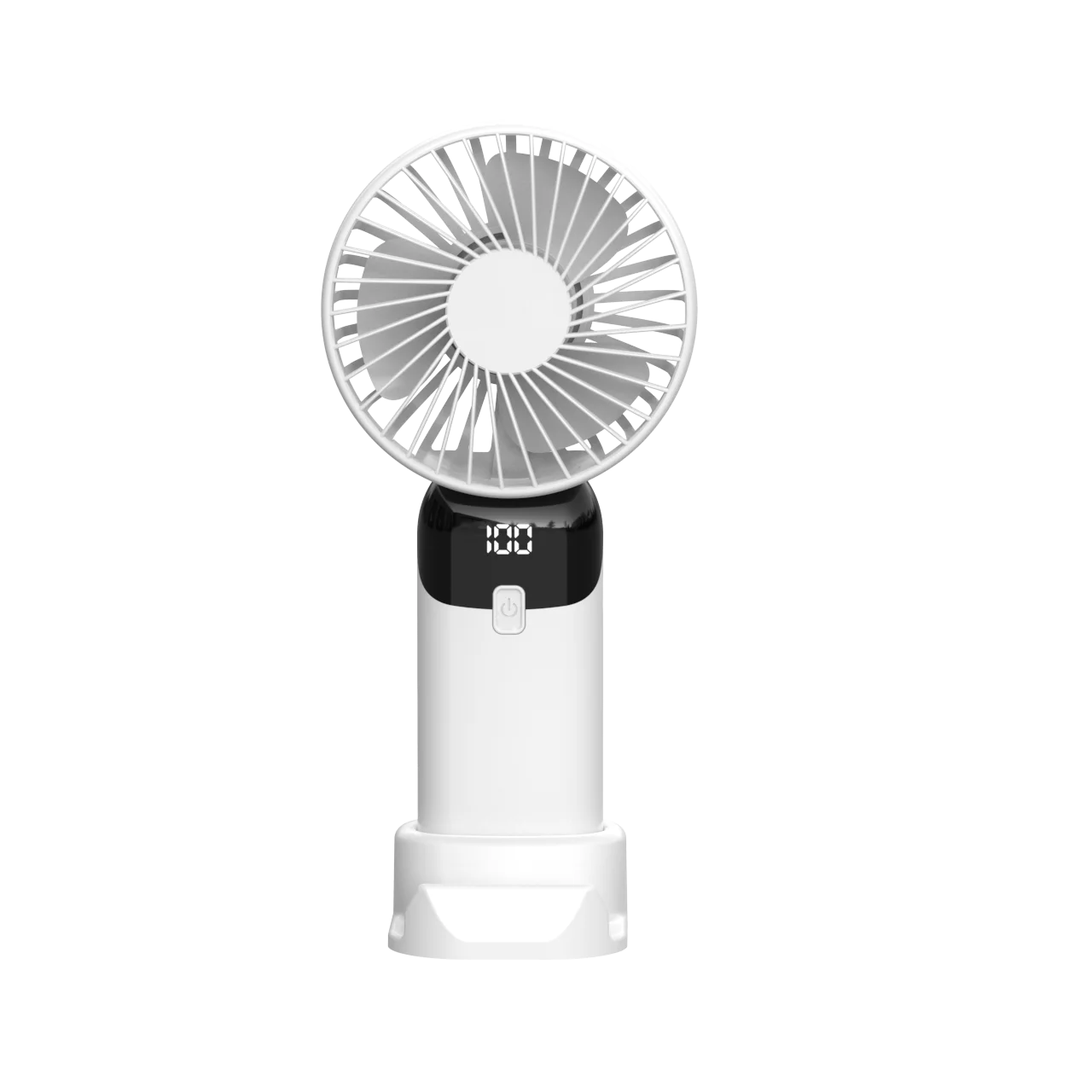 USB Mini Strong Wind Handheld Fan Portable Quiet Rechargeable Desktop Air Cooler with Phone Holder Cooling Fan Outdoor Travel