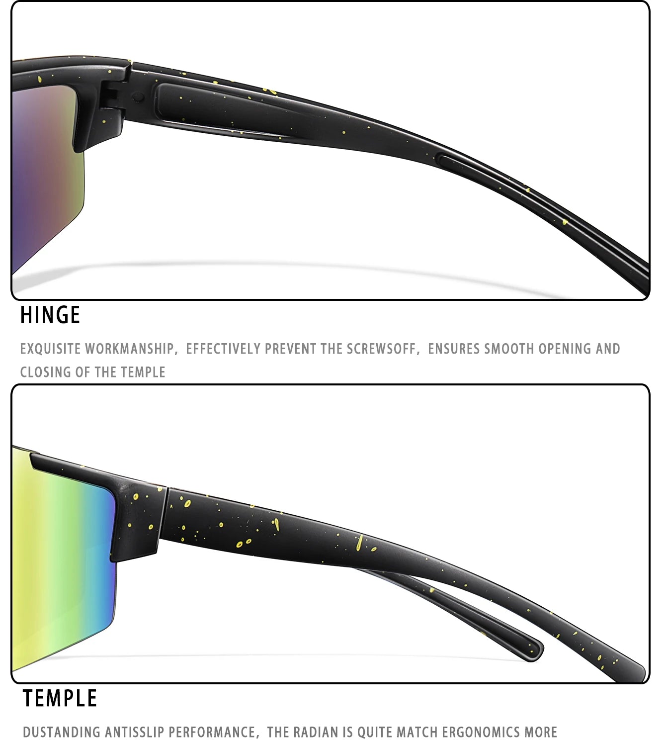 3 Pairs Fishing Sunglasses Sports Men Women Bike Glasses Cycling Mtb Bicycle Eyewear Large Windproof Goggles UV400