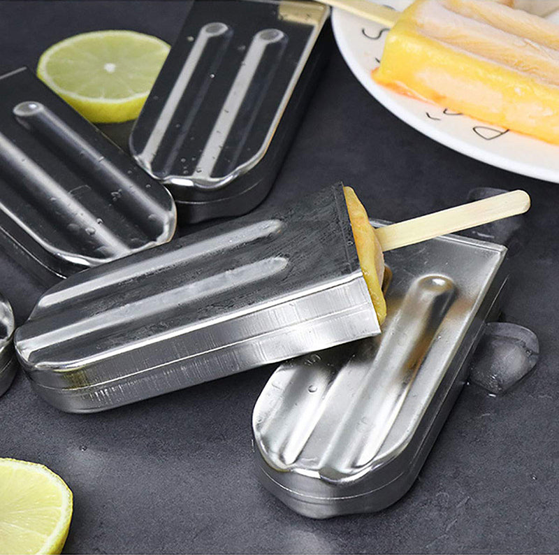 Stainless Steel Popsicle Mold Rack Ice Lolly Mold Frozen Lolly Popsicle Maker Homemade Ice Cream Mold with Popsicle Holder