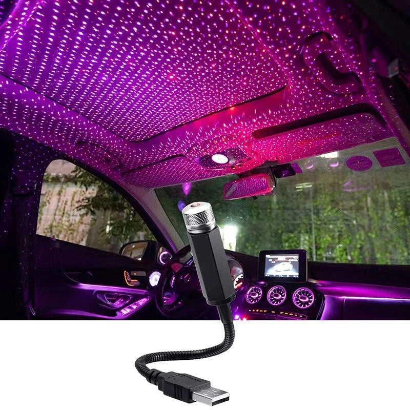 USB Mini LED Car Roof Starry Night Light Projector