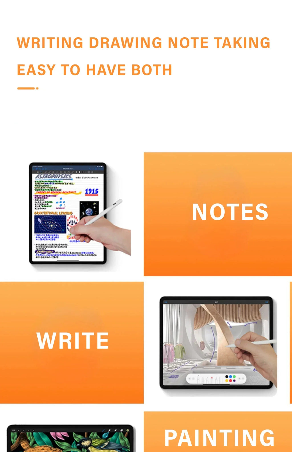 Universal Digital Stylus Pen for iPad & Android Tablets