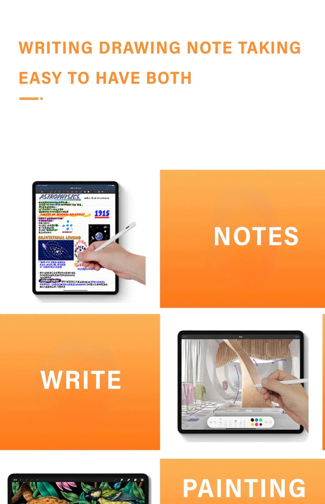 Universal Digital Stylus Pen for iPad & Android Tablets