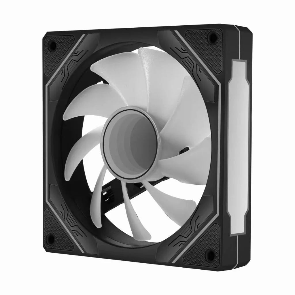 Computer Chassis Fan 120mm 5V 3PIN ARGB 4 Pin PWM Quiet Cooling Fan 12V Large Air Volume 45.2CFM/600-1500RPM