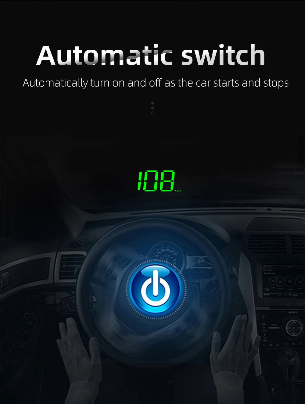 M2 Universal Digital GPS Car Head-Up Display & Speedometer