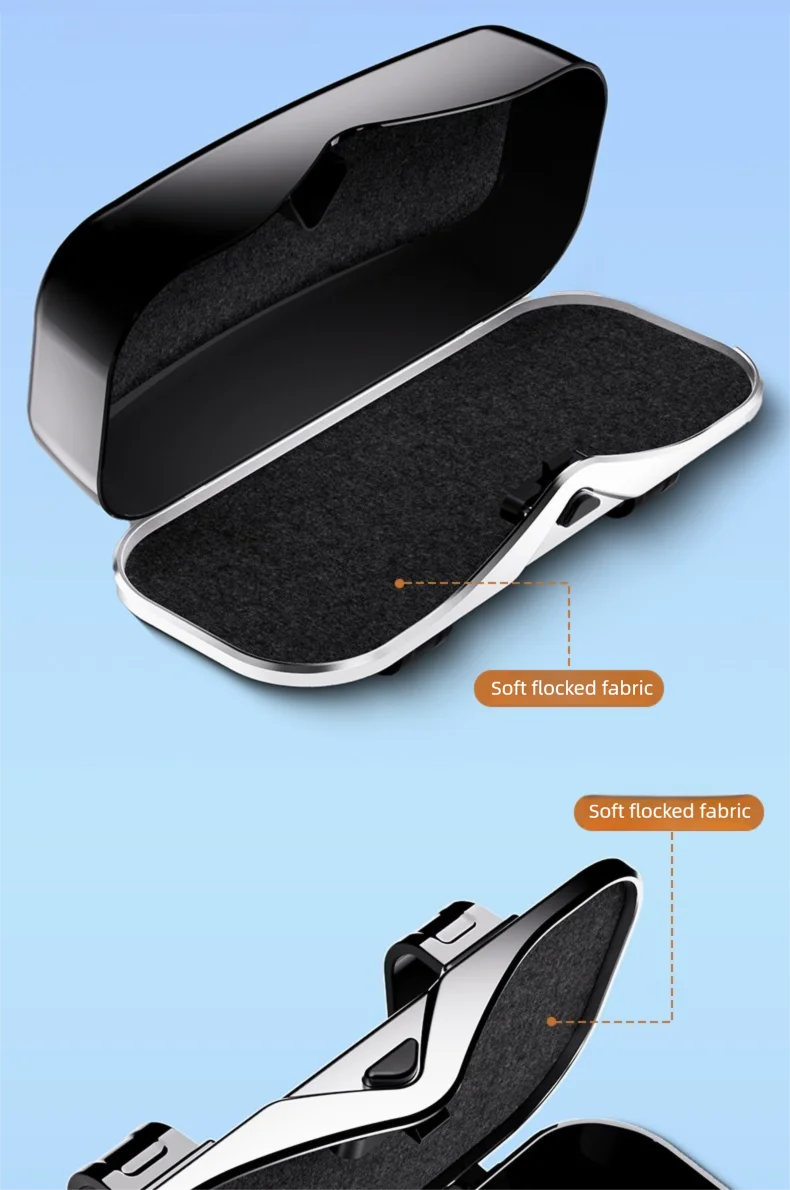 Multifunction Car Glasses Box Portable Car Sunglasses Holder Car Driving Glasses Holder Eyeglass Case Sun Visor Glasses Storage