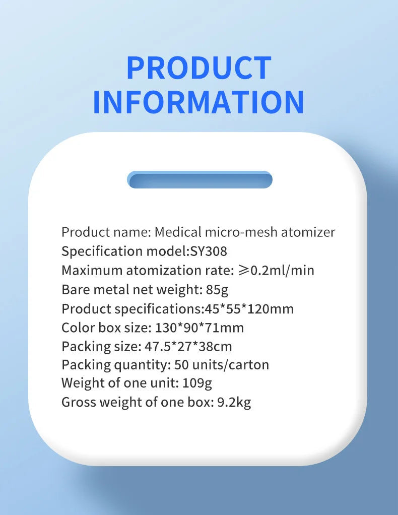 Portable Silent Mesh Nebulizer & Handheld Inhaler