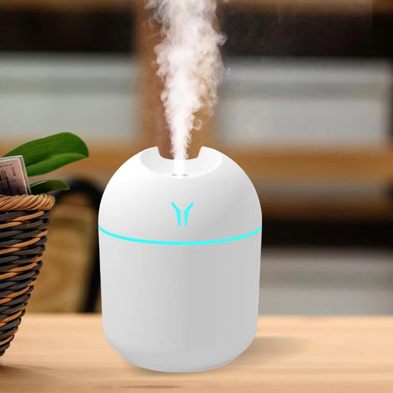 250ml USB Mini Ultrasonic Air Humidifier & Diffuser
