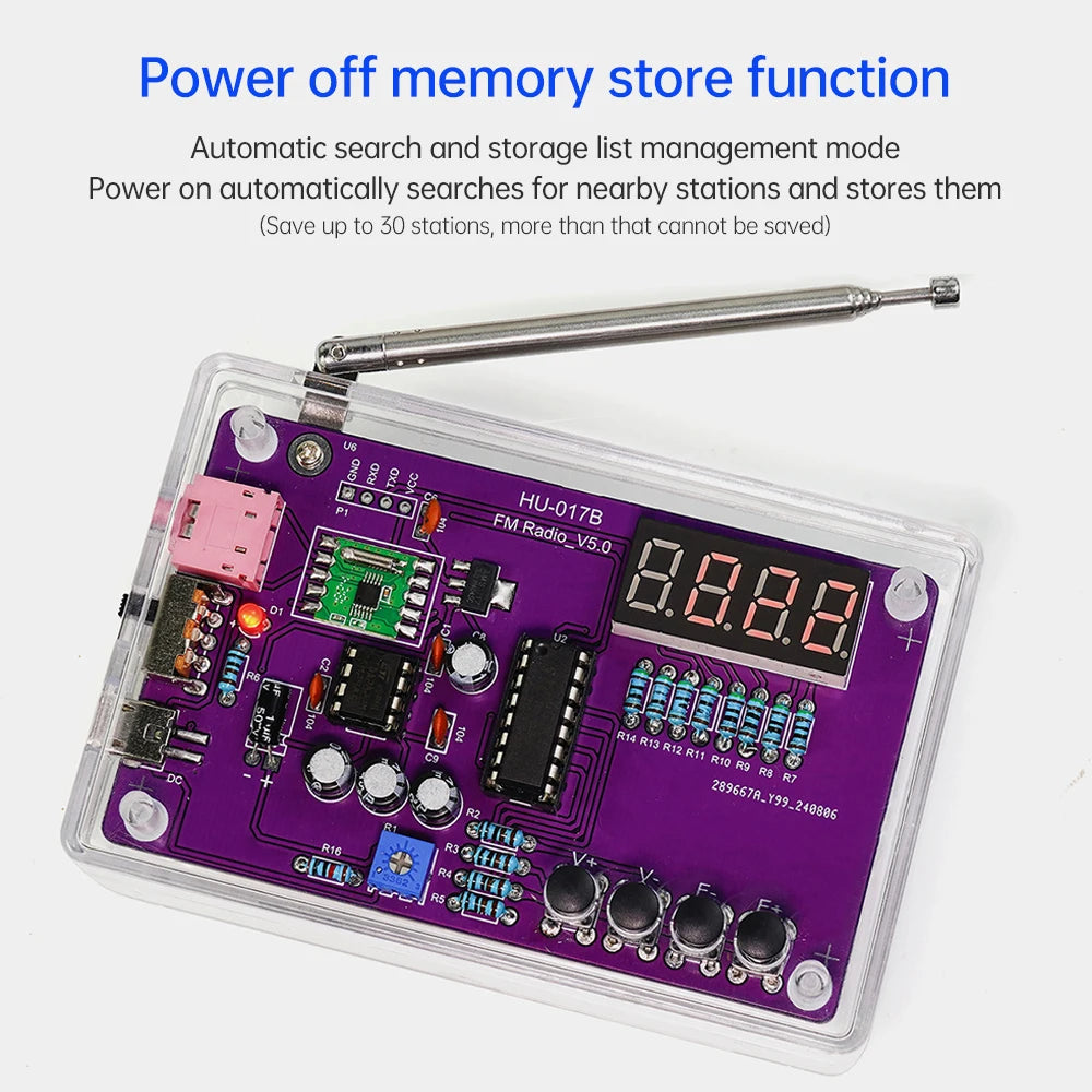 DIY FM Radio Electronic Soldering Kit (87-108MHz)
