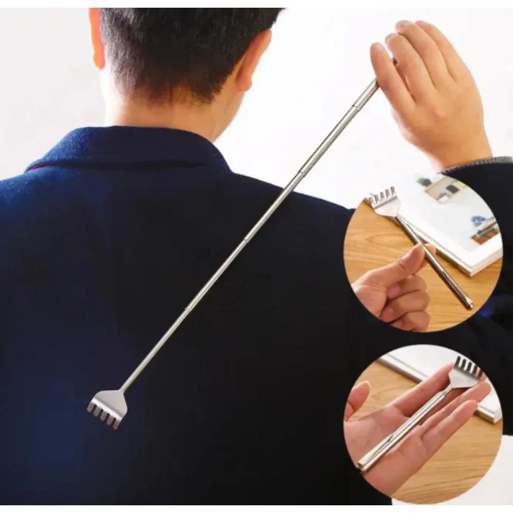 Telescopic Stainless Steel Pocket Back Scratcher