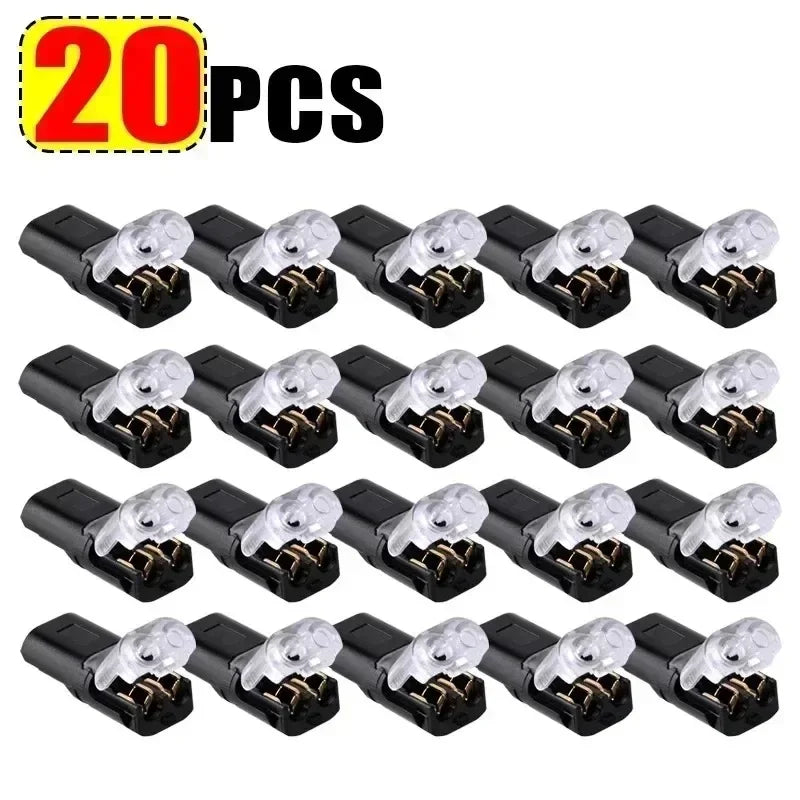 Universal 2-Pin Waterproof Electrical Wire Connector Kit