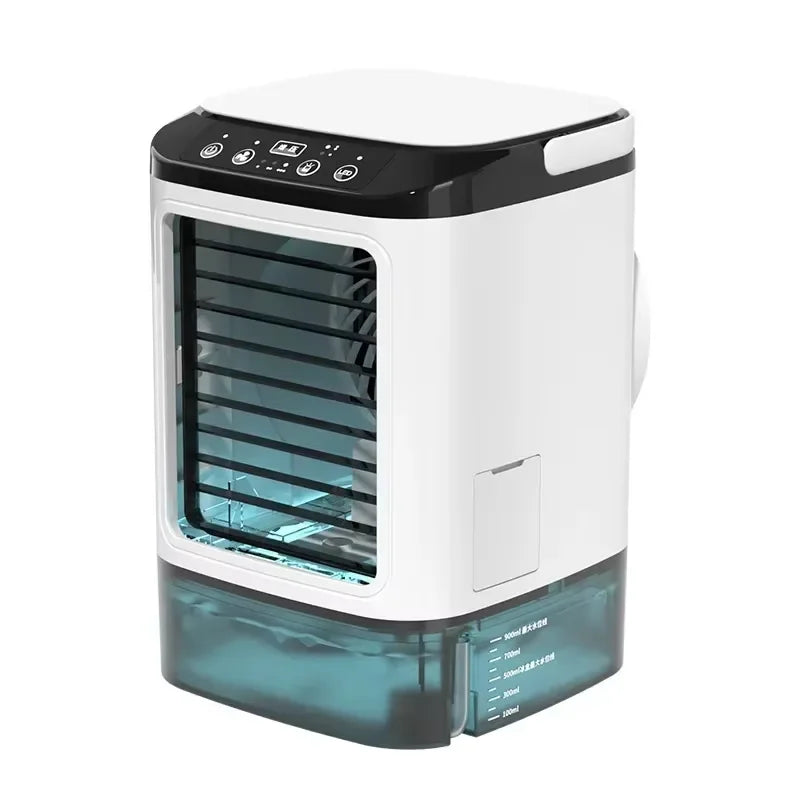 Large 900ml Desktop Air Cooler Fan with Humidifier & Cold Mist Spray – Ultra Quiet, USB Powered, 3 Speeds