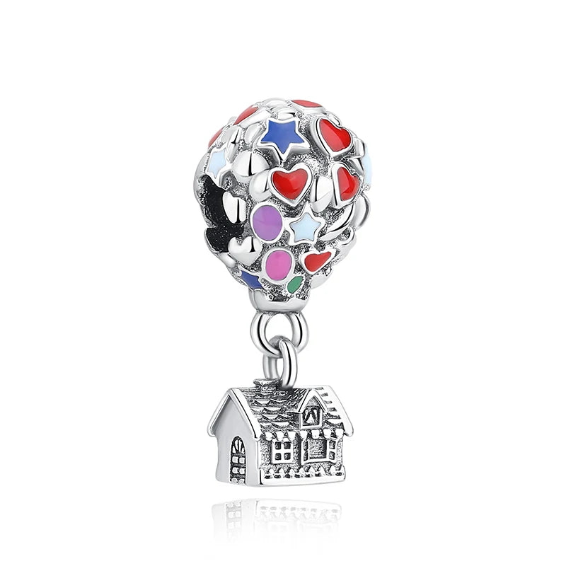Original 925 Sterling Silver Charms Love Travel London Bus Suitcase Paris Beads Fit Brand Bracelets Necklaces Women DIY Jewelry