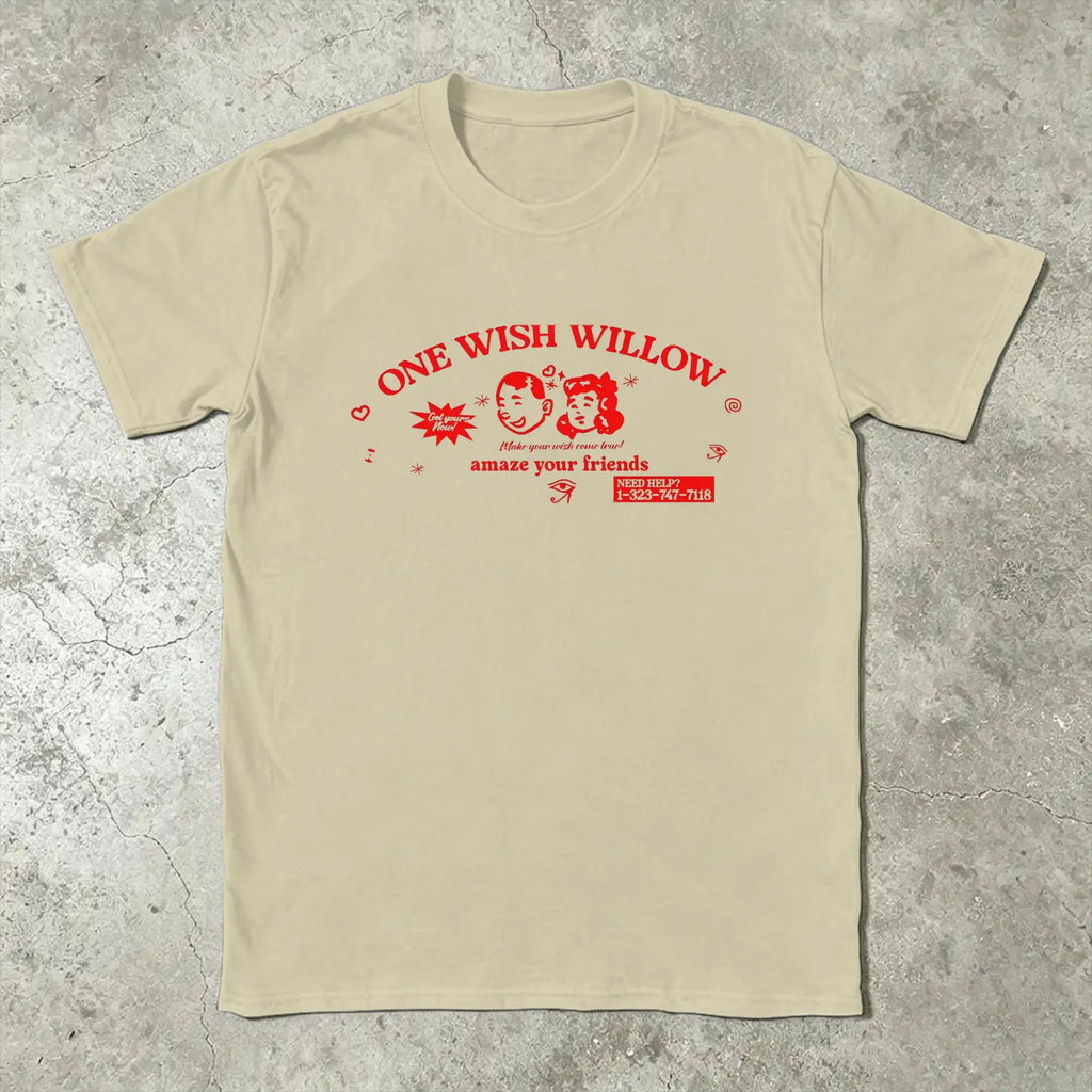 One Wish Willow Obsession Funny 100% Cotton T-Shirt | Free Shipping | Trend Pixel Store