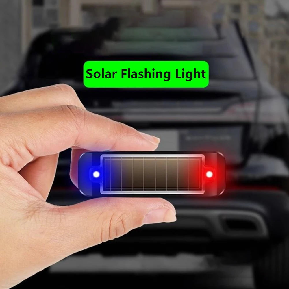 Solar-Powered Wireless Simulated Car Alarm Warning Light