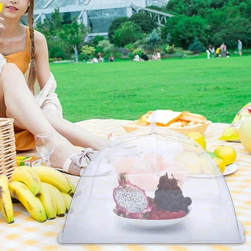 Food Cover Mesh Folding Washable Flies Tables Cover Insect Proof Protective Dish Covers Home Kitchen Storage Accessaries