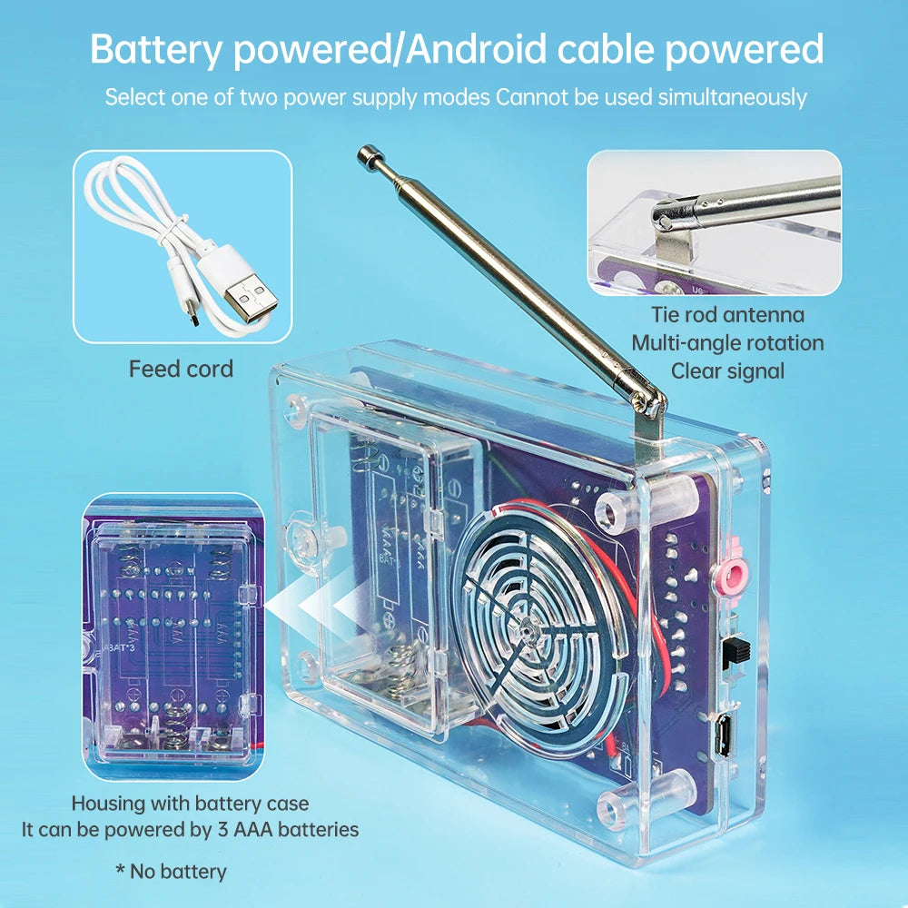 DIY FM Radio Electronic Soldering Kit (87-108MHz)