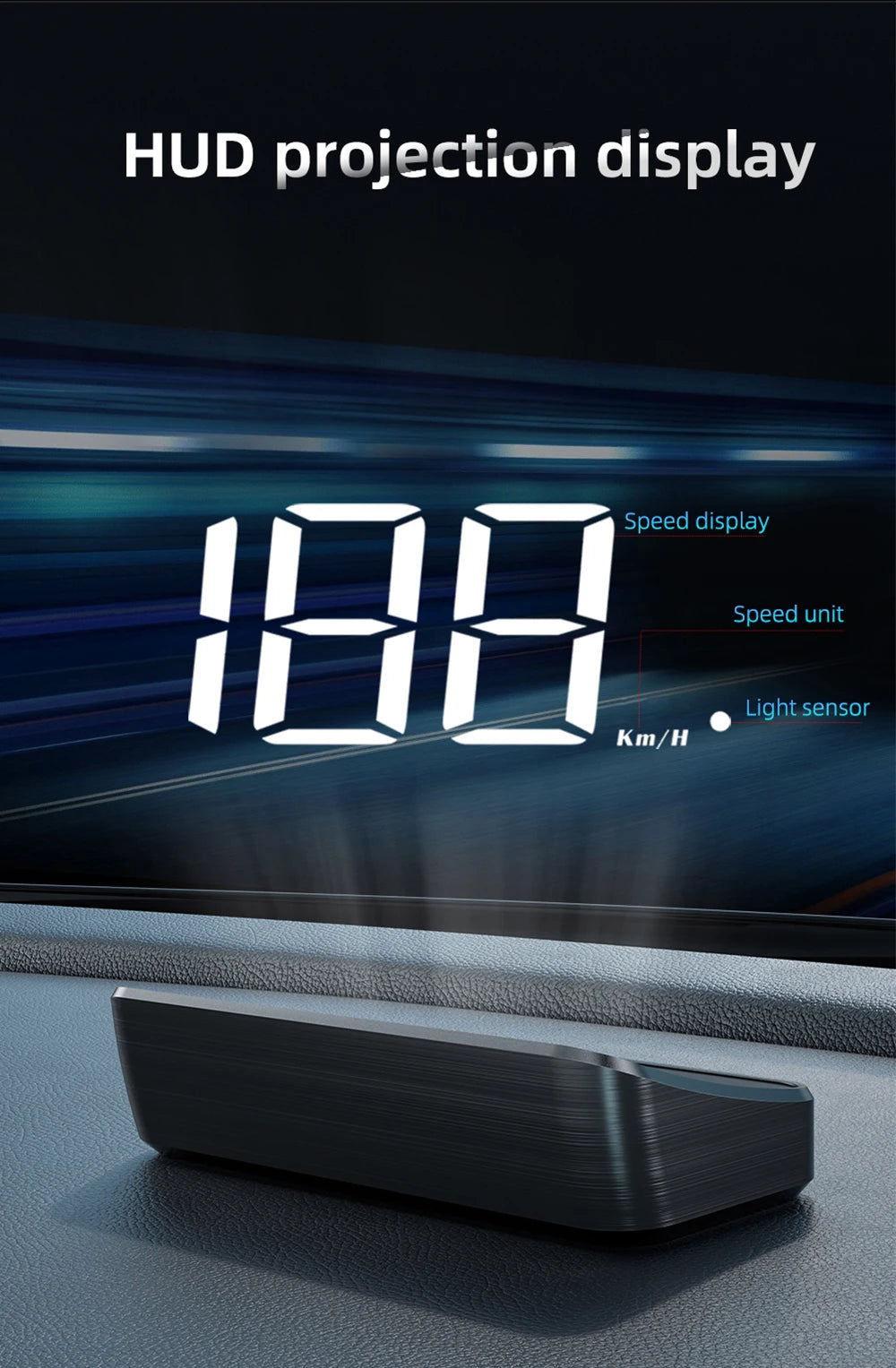 M2 Universal Digital GPS Car Head-Up Display & Speedometer