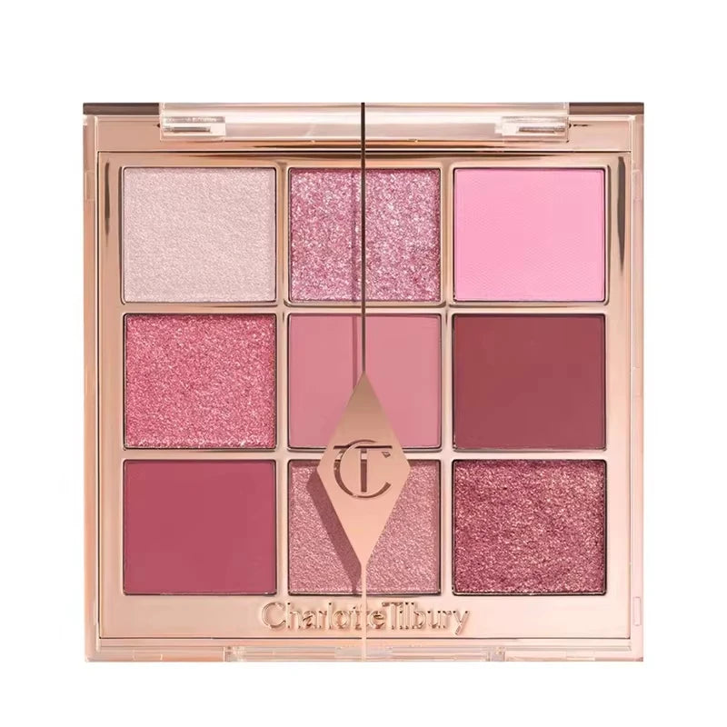 Velvet & Silk Shimmer Eyeshadow Palette with Cream Blush – Dewy Glow