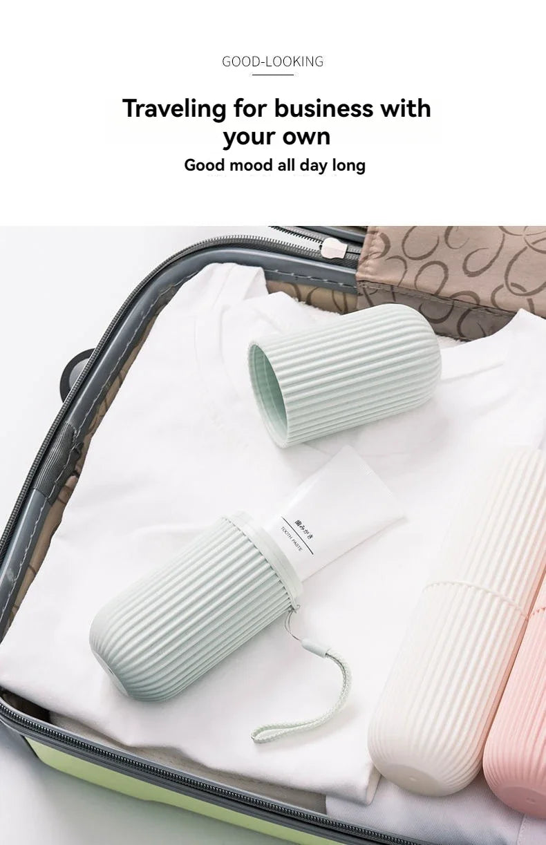 Portable Travel Toothbrush & Toothpaste Storage Case
