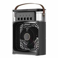 6-Speed Desktop Air Cooler Fan with Humidifier, Water Mist Spray & LED Night Light – USB Rechargeable, 4 Colors