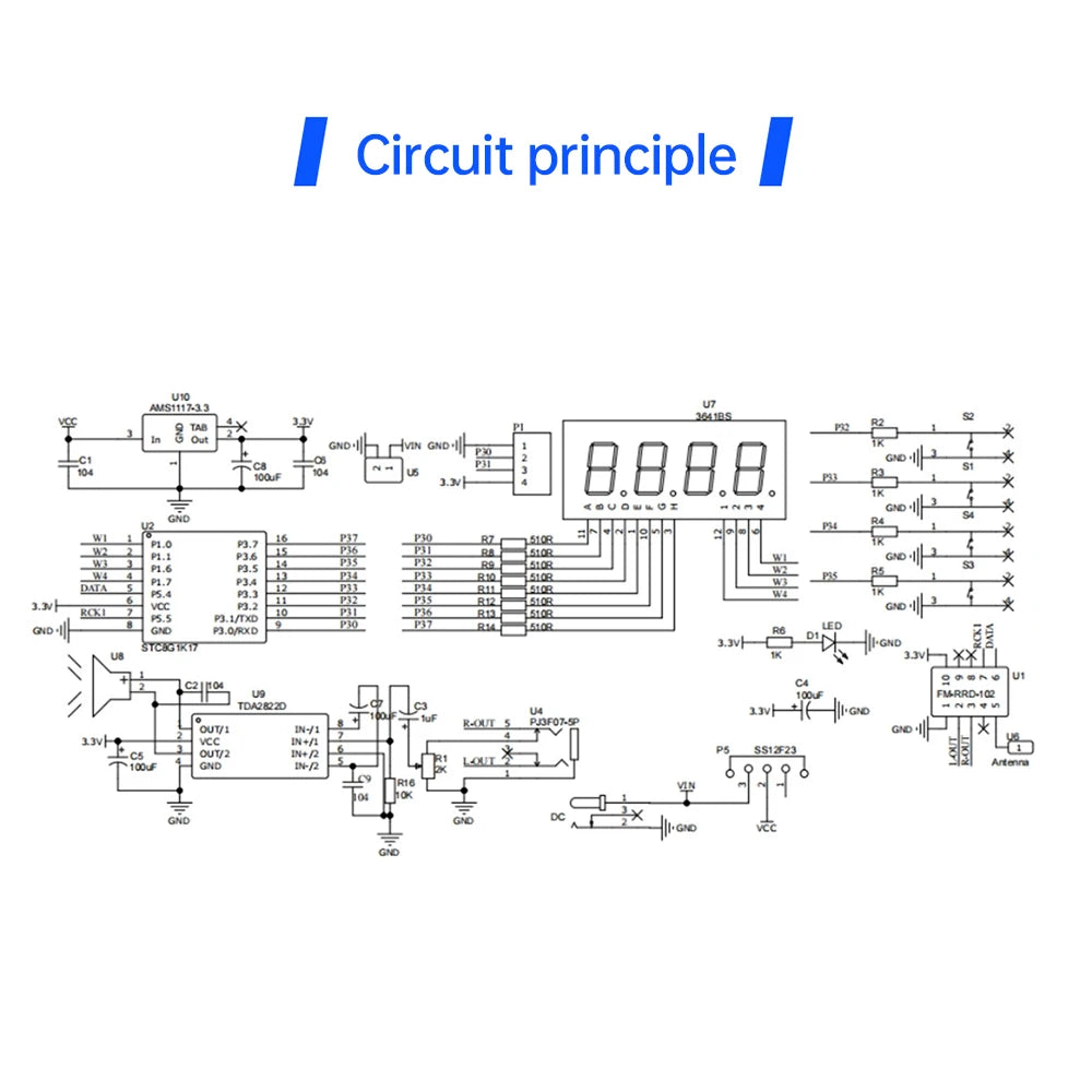 DIY FM Radio Electronic Soldering Kit (87-108MHz)