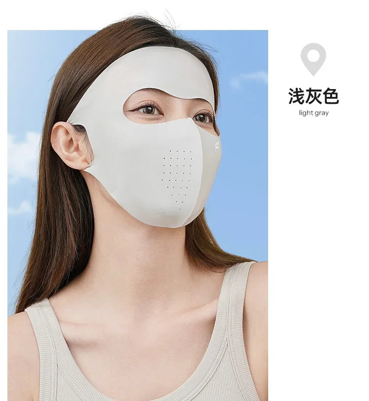 UPF50+ New Sun Protection Face Mask Breathable Moisturizing Sunscreen Mask Spring Summer Fashion Protection UV Protection Women