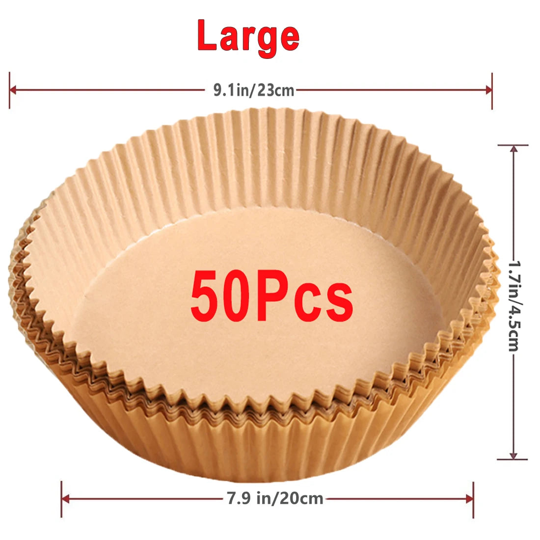 Round Non-Stick Air Fryer Disposable Paper Liners