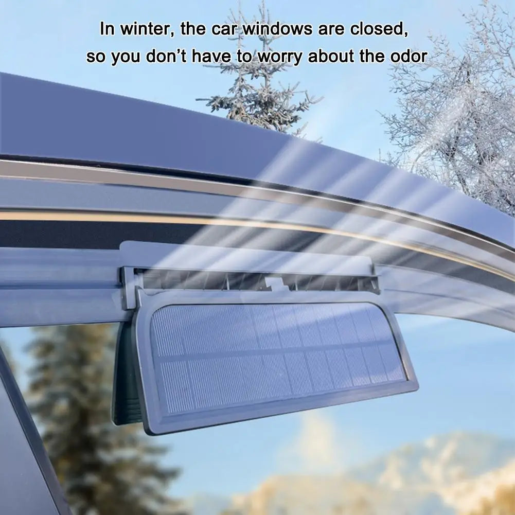 Upgrade Solar Powered Fan Car Cooler Front/Rear USB Charging Window Radiator Exhaust Fan Auto Air Vent Fan Ventilation Radiator