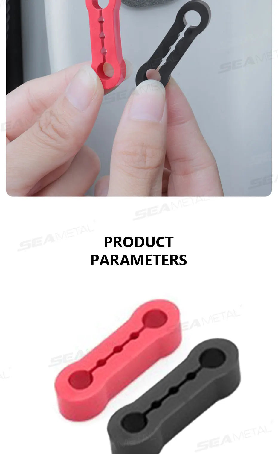 Car Door Shock Absorber & Buckle Pad – Soundproof Anti-Vibration Damper Kit