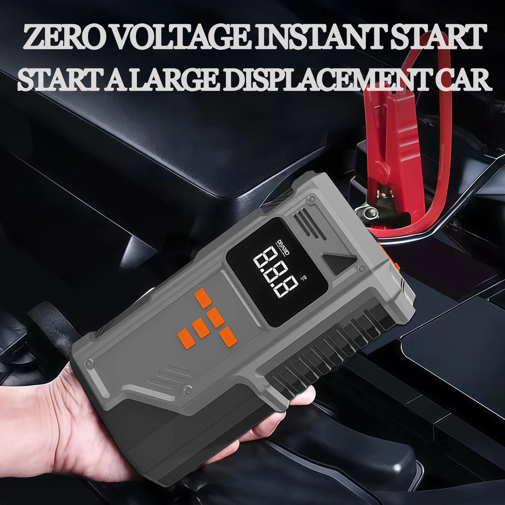 All-in-One Car Jump Starter & Tire Inflator – 12V Emergency Power Bank, -40°C Rated