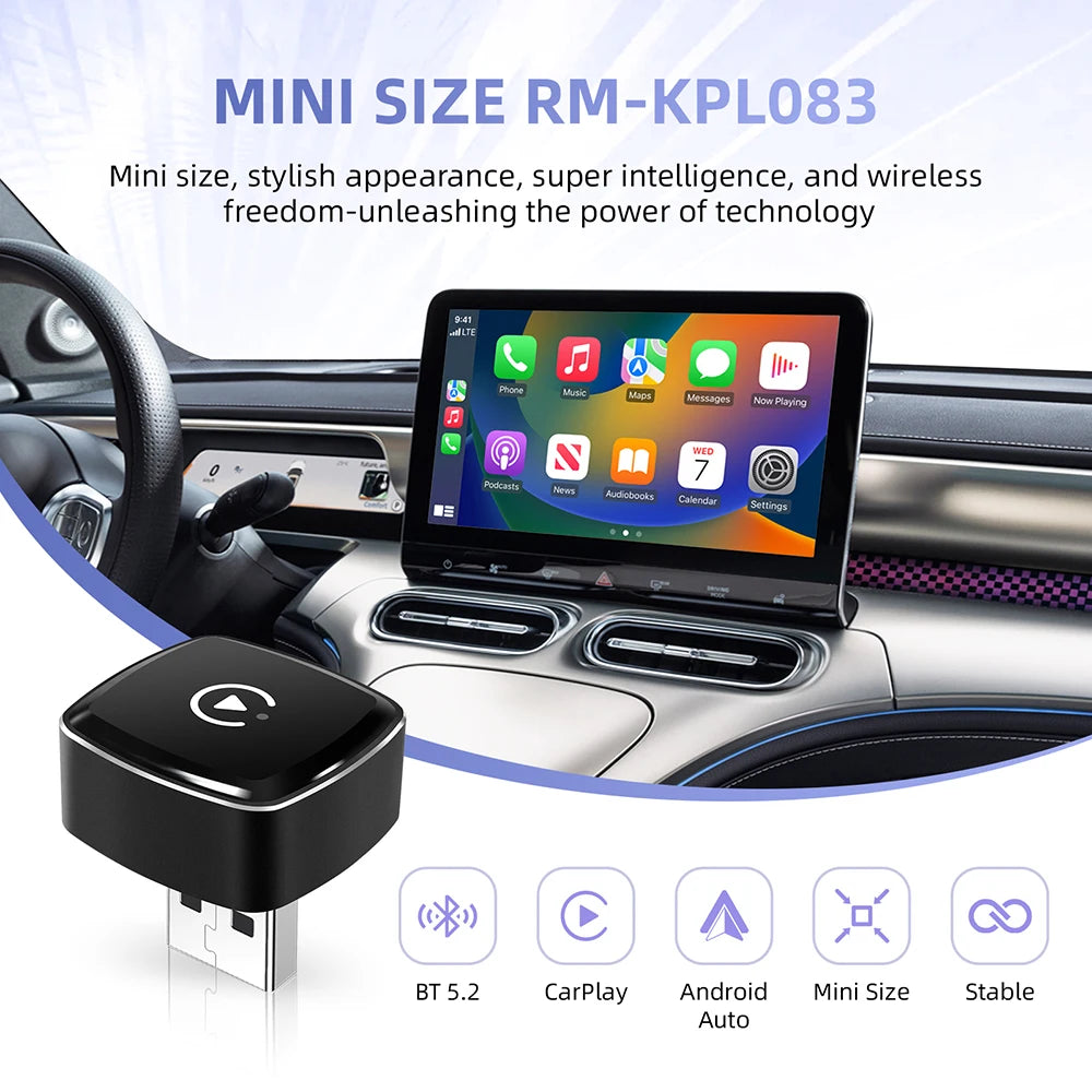 2-in-1 Wireless CarPlay & Android Auto Adapter Dongle
