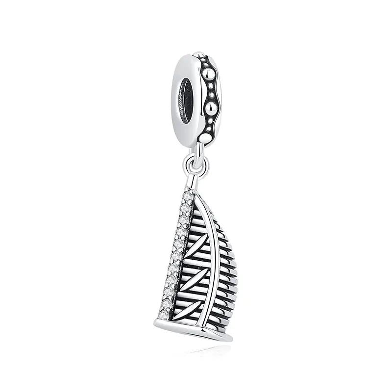 Original 925 Sterling Silver Charms Love Travel London Bus Suitcase Paris Beads Fit Brand Bracelets Necklaces Women DIY Jewelry