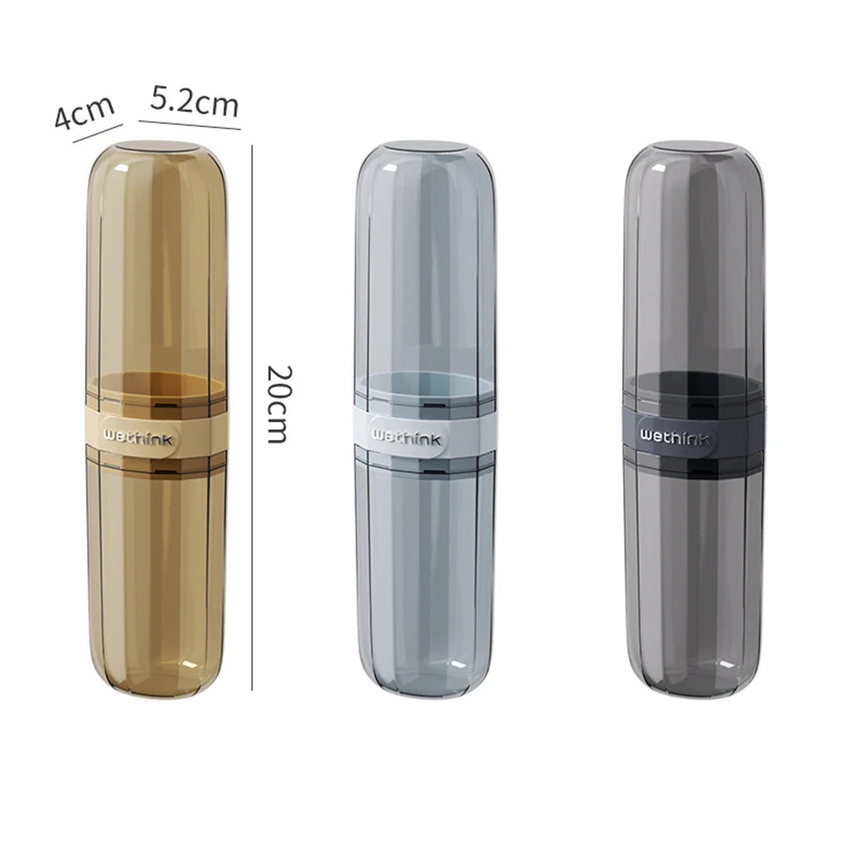 Portable Travel Toothbrush & Toothpaste Storage Case
