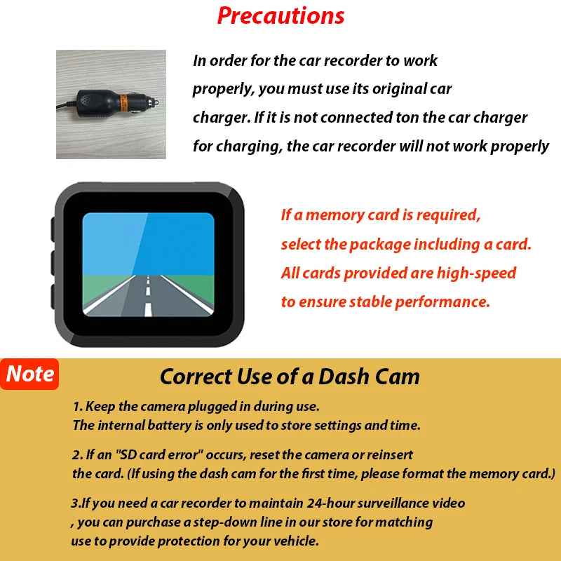 1080P Dual Dash Cam – Front & Interior Car Camera with Night Vision & Loop Recording
