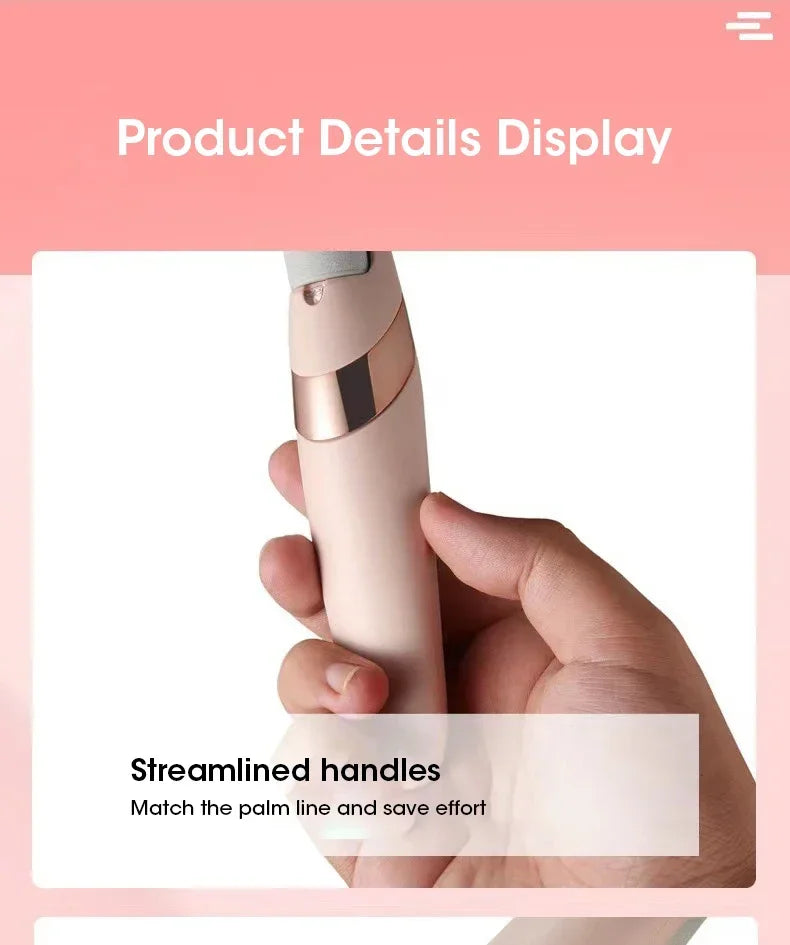 USB Electric Dead Skin Pedicure Automatic Foot Grinder Rechargeable Roller Feet Pedicure Tool with 2 Removable Roller Heads