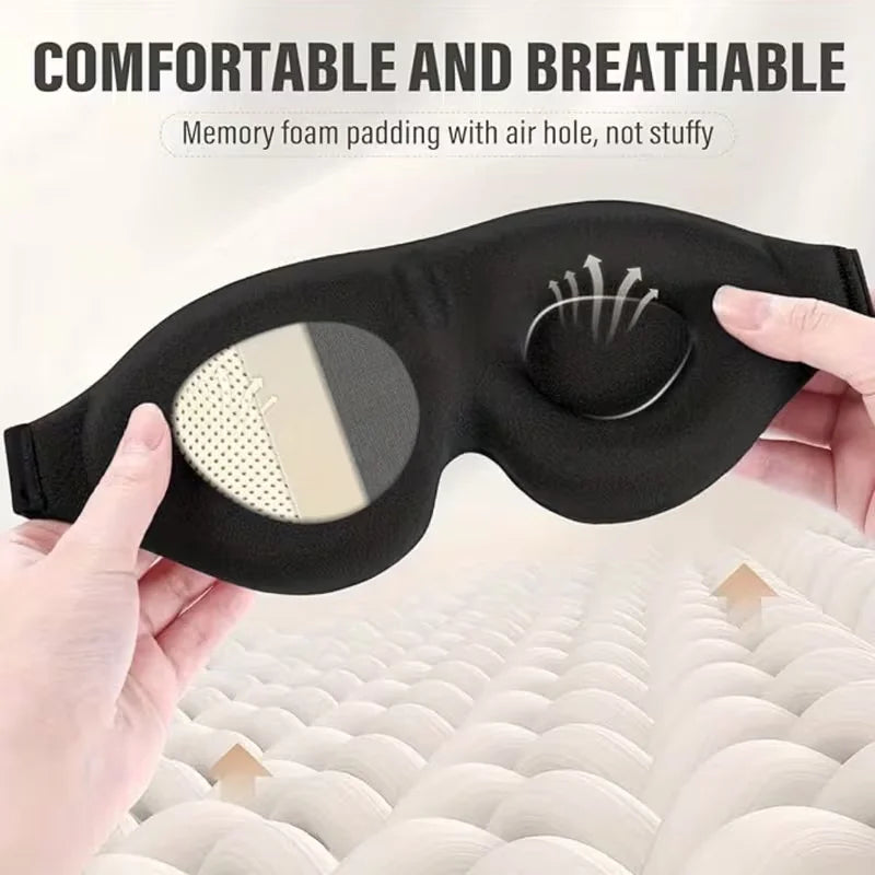 Super Soft 3D Sleeping Mask - Soft and comfortable eye mask, suitable for both men and women for travel and home use
