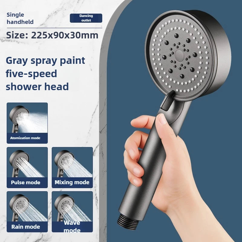 5-Mode Water-Saving Handheld Shower Head Set