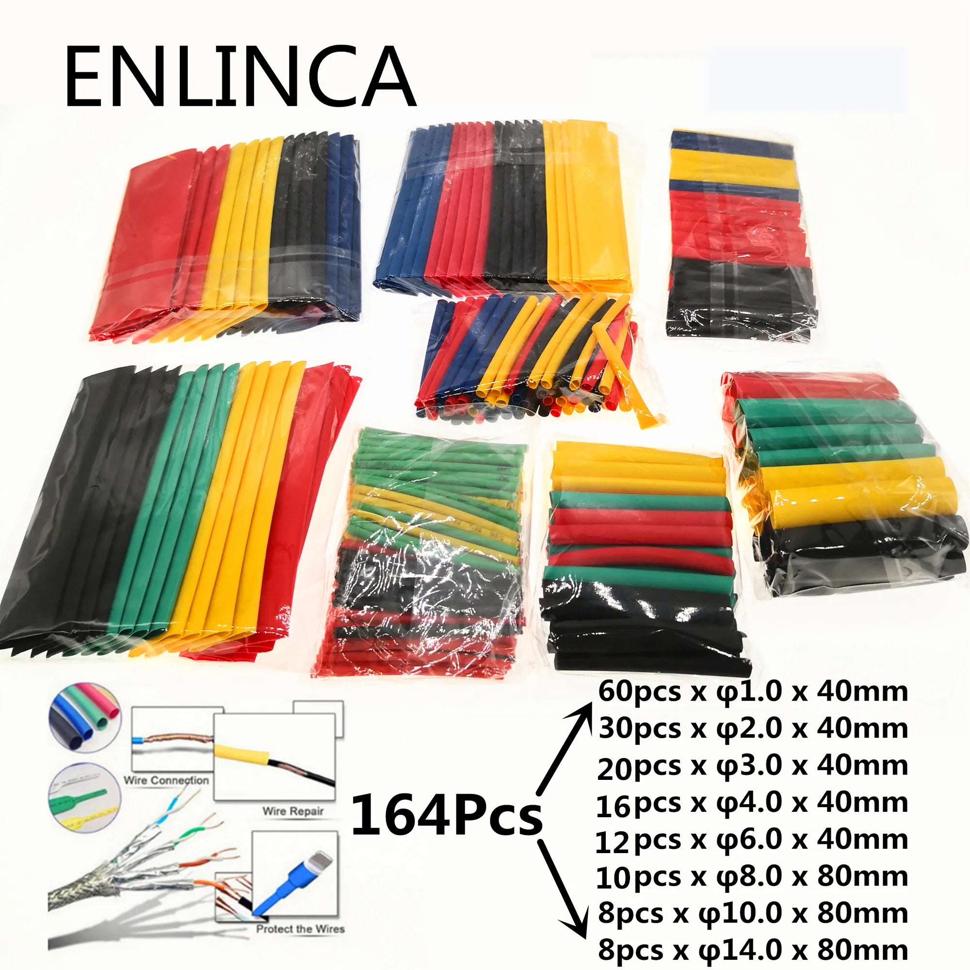 Universal Heat Shrink Tubing & Wire Insulation Kit