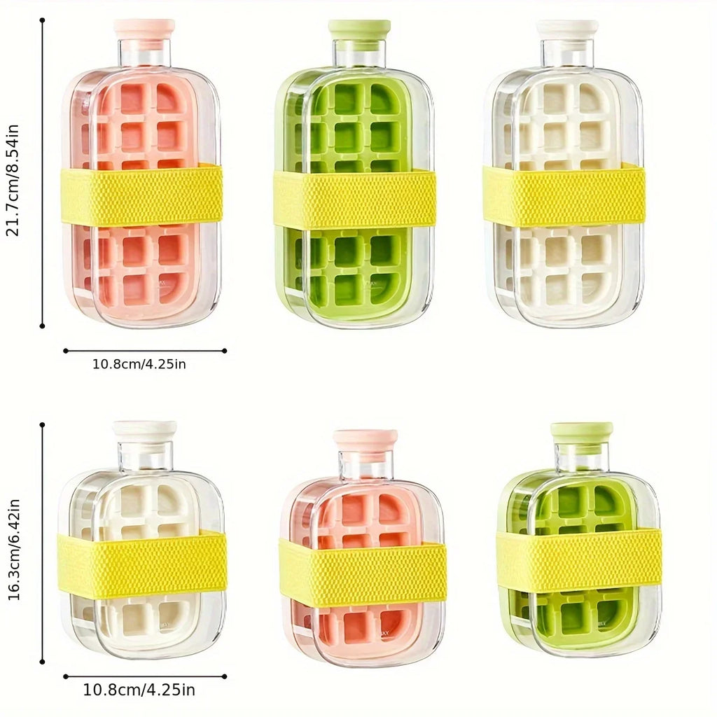 Ice Cube Mold Tray Press Ice Bottle Cup Kettle with Straw Whiskey Ice Cream Water Bottle