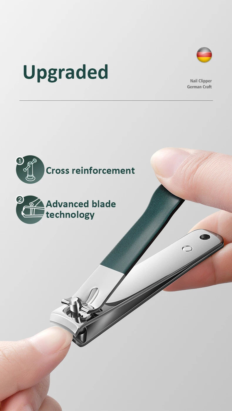 Nail Clippers Set 4 PCs with Rotating Leather Bag Professional Trimmer Pedicure Care Tools Manicure Set Home Care Gift
