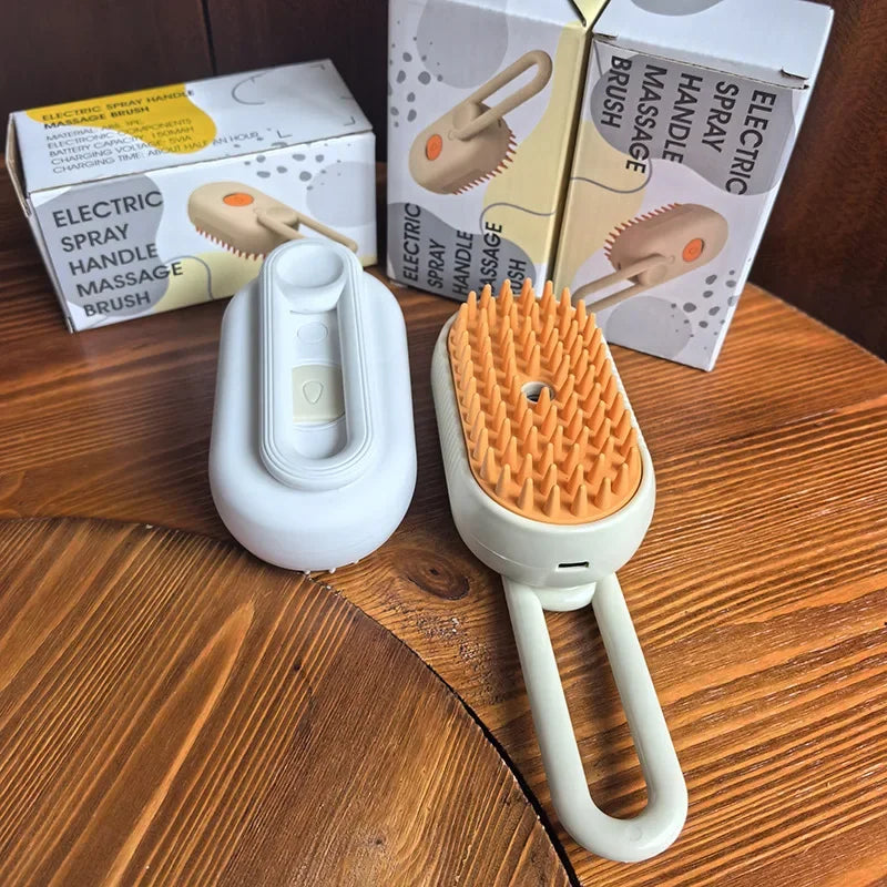 3-in-1 Pet Steamy Grooming & Massaging Brush